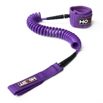 Premium Coiled SUP Leash 9' x 8 mm |PURPLE